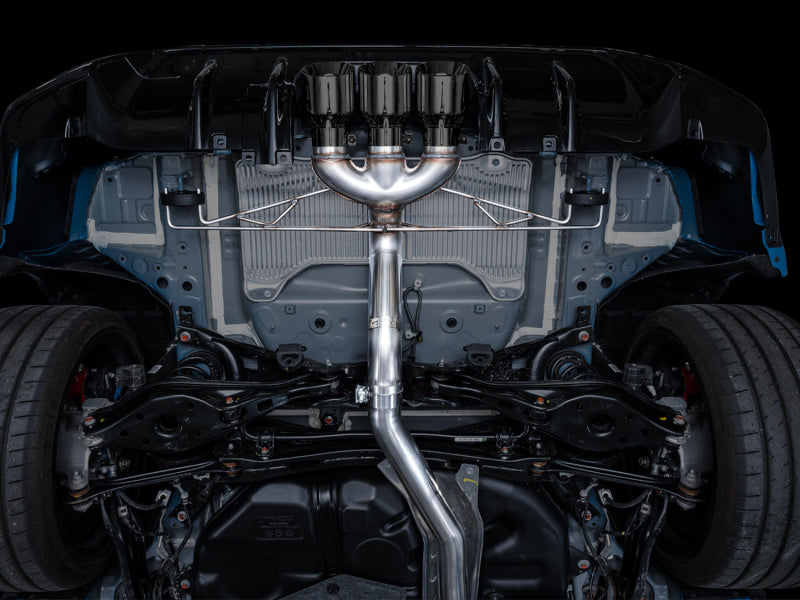 AWE Tuning 2023 Honda Civic Type R FL5 Track Edition Exhaust with Triple Diamond Black Tips - photo 3