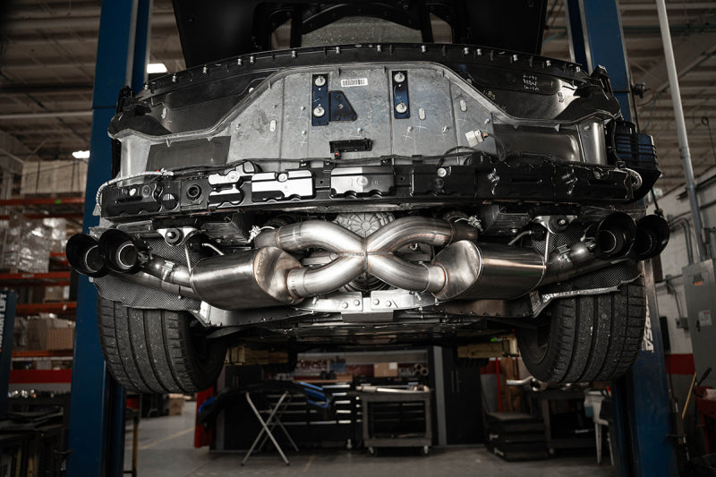 CORSA Performance 2020-2025 Corvette C8 Pro-Series 3.0in Cat-Back 4.5in. Tips - Black PVD - photo 3