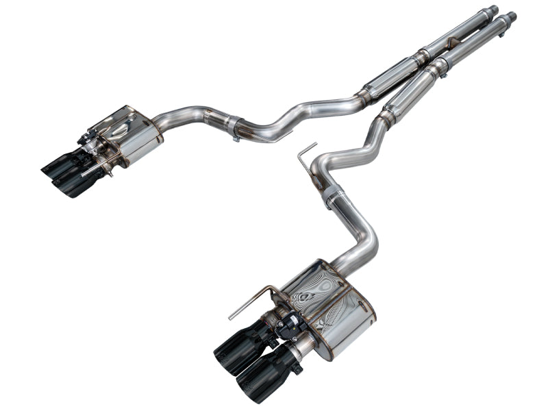 AWE Tuning 2018-2023 S550 Mustang GT SwitchPath Exhaust - Diamond Black Tips