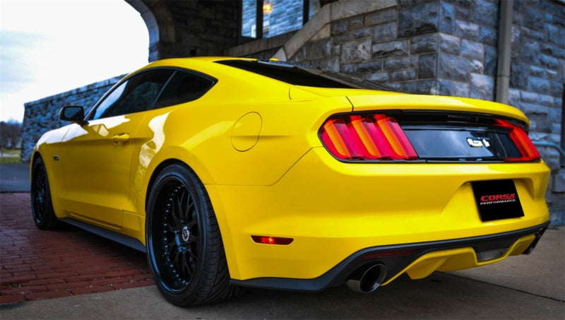 CORSA Performance 2015-2017 Ford Mustang GT Fastback 5.0 3in Xtreme Cat-Back Exhaust with Dual Black 4.5in Tips - photo 5