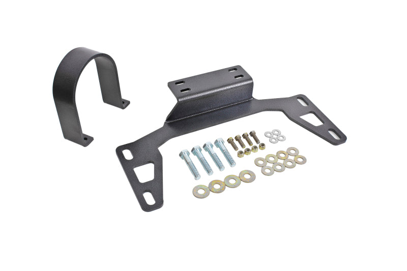 BMR Suspension 11-14 S197 Mustang Front Driveshaft Safety Loop - Black Hammertone