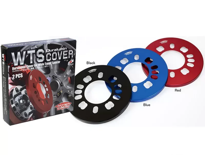 Project Kics Red Duralumin Cover For Wide Tread Spacer - 2 Pcs (WTSCR)