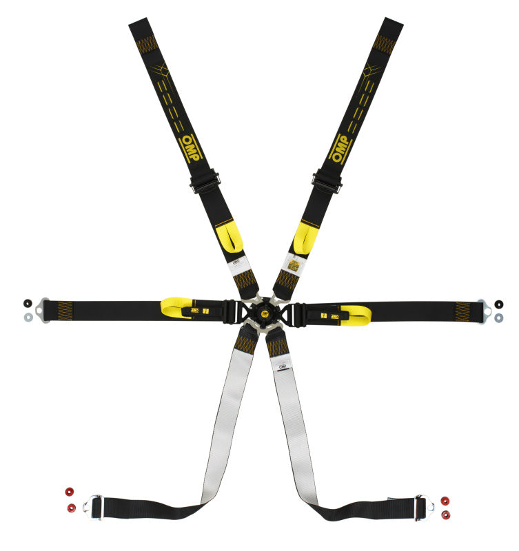 OMP Safety Harness One 2in Pull Down - Black (FIA 8853-2016) (DA0-0211-A02-071)