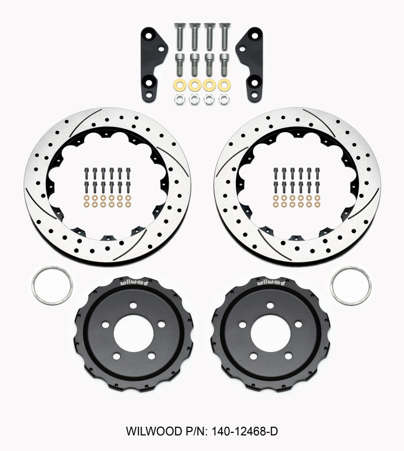 Wilwood 2005-2012 Ford Mustang GT Pro-Matrix Rear Rotor Kit (12.88in)