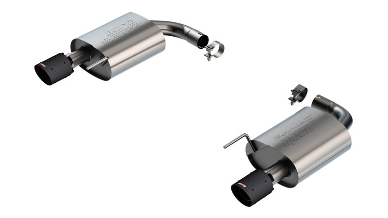 Borla 2024 Ford Mustang GT 5.0L V8 without Active Exhaust S-Type Axle-Back Exhaust System - Carbon Fiber