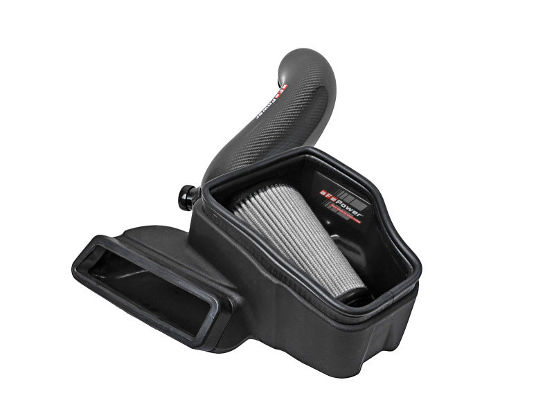 aFe 2015-2019 VW Golf R (MKVII) L4-2.0L (t) Track Series Carbon Fiber Intake System w/ Pro DRY S Filter (afe57-10016D)