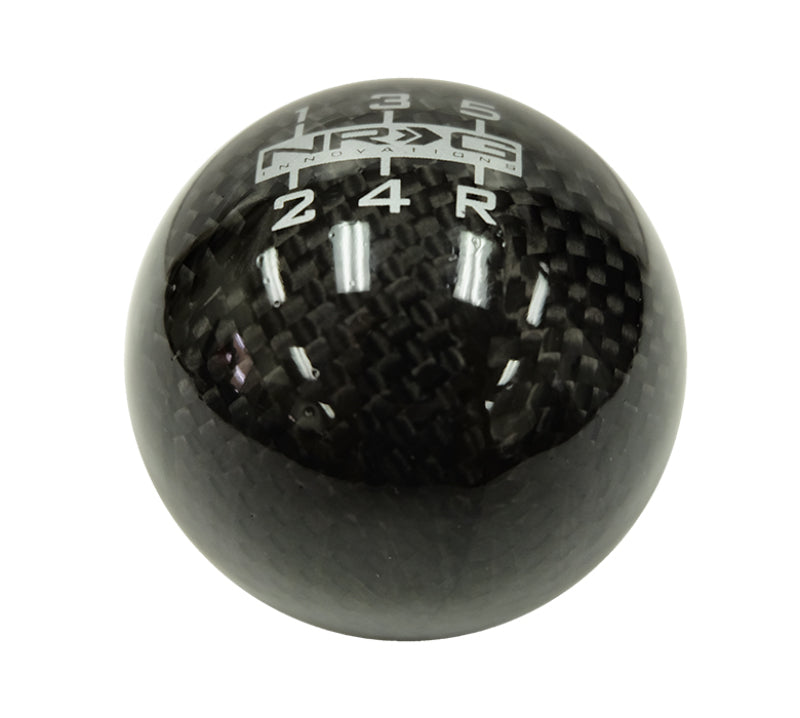 NRG Universal Ball Style Shift Knob - Heavy Weight 480G / 1.1Lbs. - Black Carbon Fiber (5 Speed) (SK-300BC-W) - photo 2