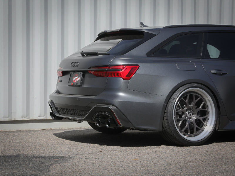 aFe 2020-2022 Audi RS6 Avant V8 4L MACH Force-Xp 3in to 2.5in 304 Stainless Steel Cat-Back Exhaust with Black Tip - photo 4
