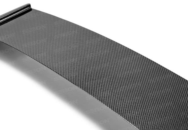 Seibon 2008-2010 Subaru WRX/STI Hatchback OEM-style Carbon Fiber Rear Spoiler Shaved - photo 3