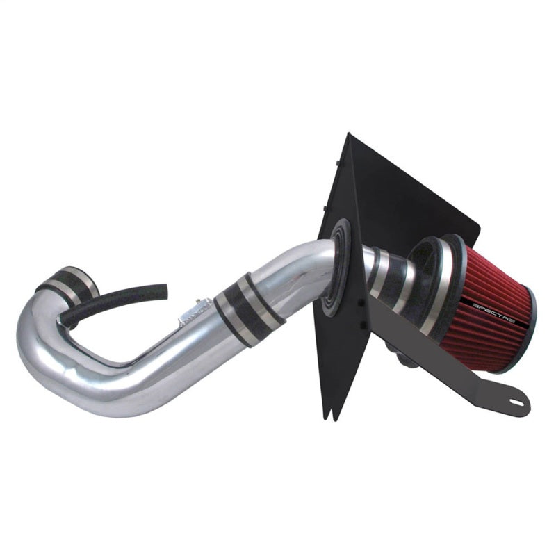 Spectre 2005-2009 Ford Mustang V6-4.0L F/I Air Intake Kit - Clear Anodized w/Red Filter (spe9926)