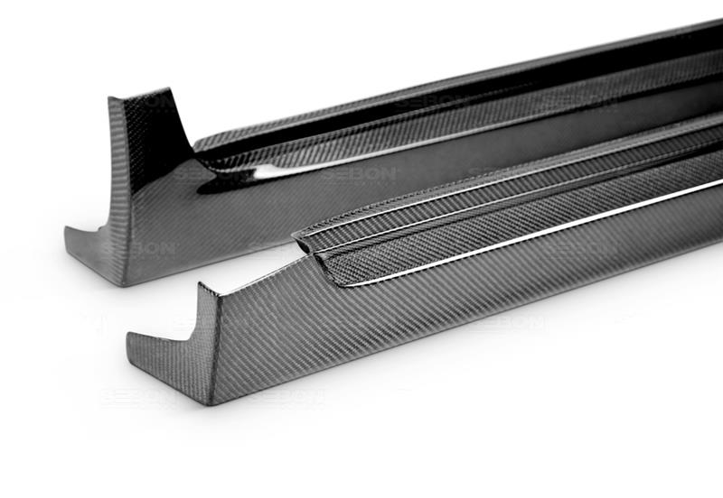 Seibon 2008-2010 Subaru STI Carbon Fiber Side Skirts - photo 3