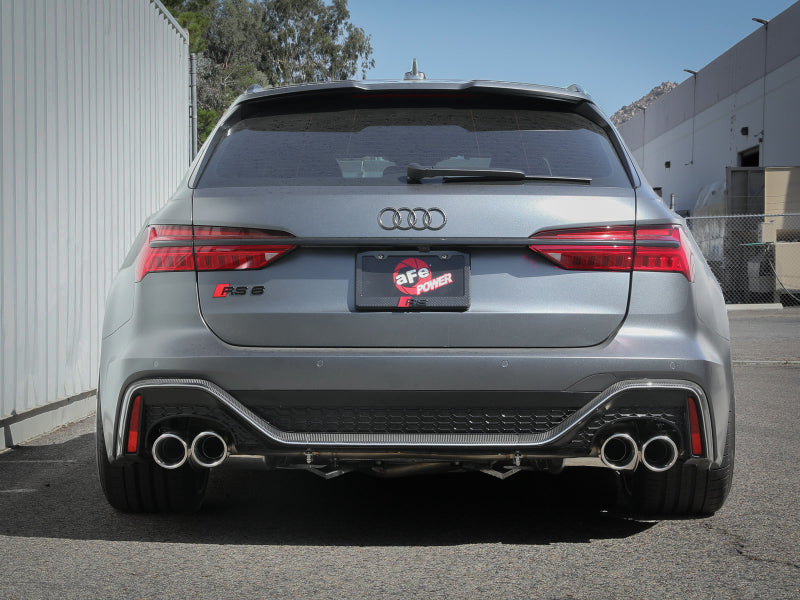 aFe 2020-2022 Audi RS6 Avant V8 4L MACH Force-Xp 3in to 2.5in 304 Stainless Steel Cat-Back Exhaust with Polished Tip - photo 5