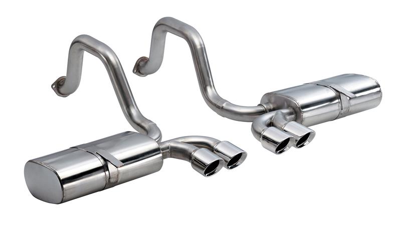 CORSA Performance 1997-2004 Chevrolet Corvette C5 Z06 5.7L V8 Polished Sport Axle-Back Exhaust - photo 4