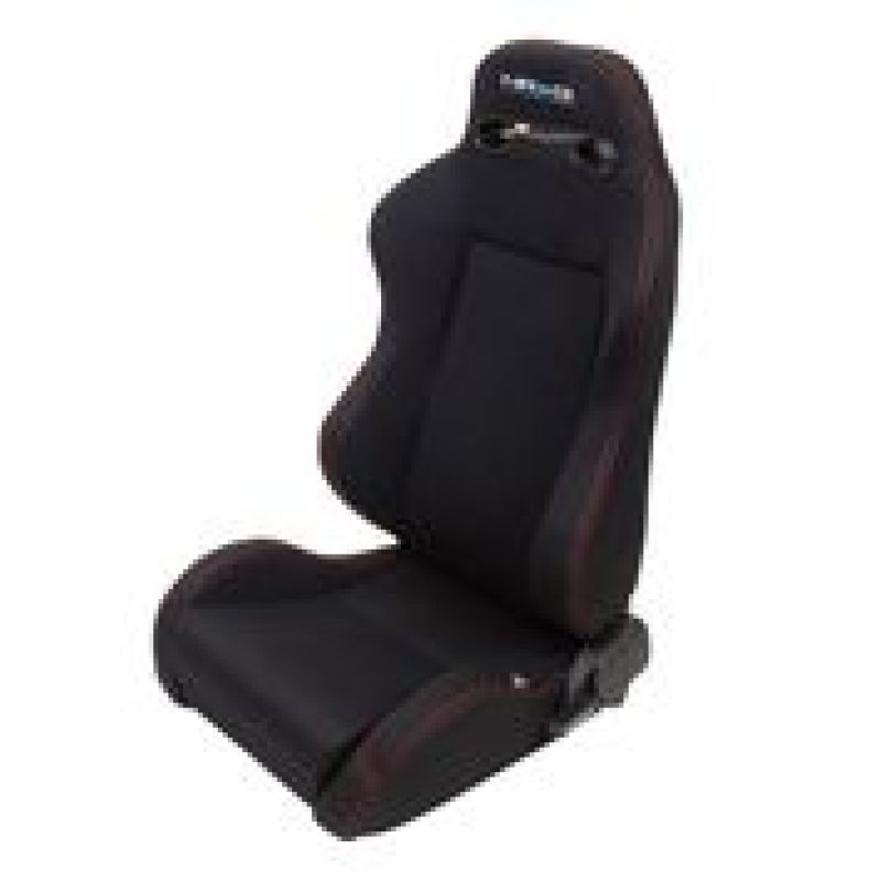 NRG Sport Seats (Pair) Type-R Cloth w/ NRG Logo - Black w/ Red Stitch (RSC-200L/R) - photo 4