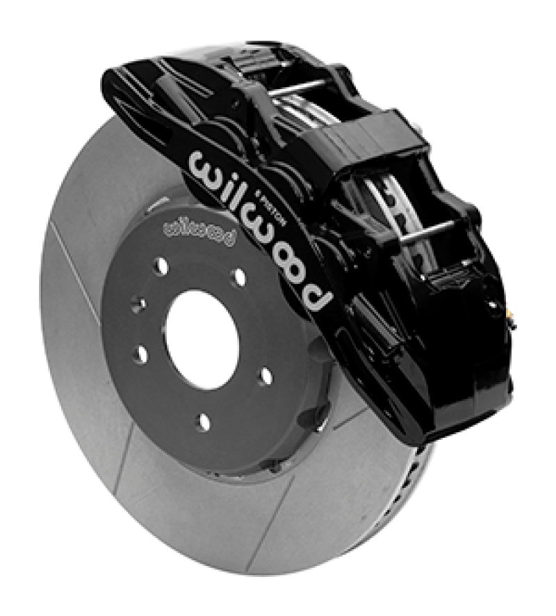 Wilwood 2014-2019 Chevrolet Corvette C7 SX6R Front Big Brake Kit (14in) - Black / Slotted
