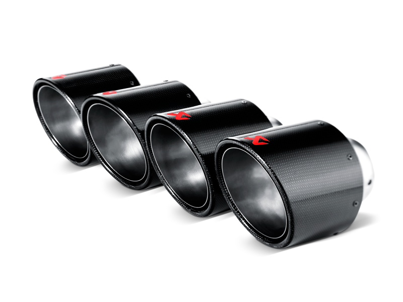 Akrapovic 2006-2013 Chevrolet Corvette ZO6/ZR1 (C6) Tail Pipe Set (Carbon 115 mm)