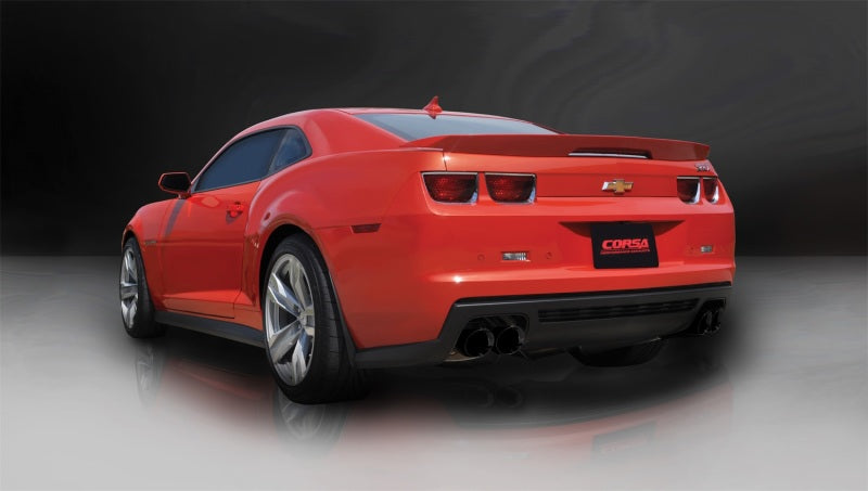 CORSA Performance 2012-2015 Chevrolet Camaro Coupe ZL1 6.2L V8 Black Sport Cat-Back + XO Exhaust - photo 3