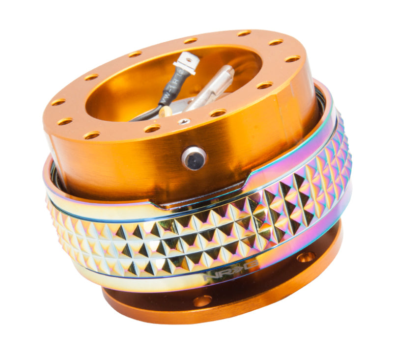 NRG Quick Release Kit - Pyramid Edition - Rose Gold Body / Neochrome Pyramid Ring (SRK-210RG/MC)