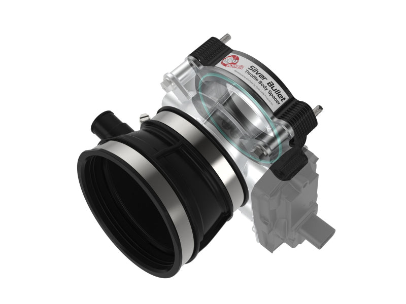 aFe 2020 Vette C8 Silver Bullet Aluminum Throttle Body Spacer / Works With aFe Intake Only - Black (afe46-34023B)