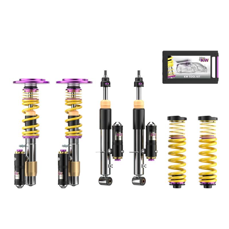 KW Clubsport V4 3-Way Coilover Kit for BMW M3 (G80) Sedan AWD / M4 (G82) Coupe AWD (Comp. Incl.) (397202EQ)