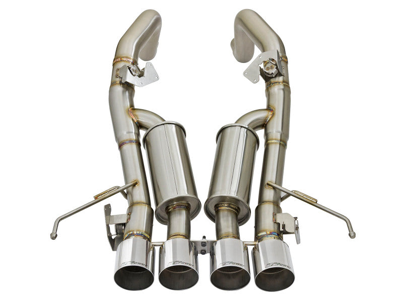 aFe MACH Force-Xp 3in-2 1/2in Axle-Back 304 Stainless Steel Exhaust with Polished Tips 2014-2017 Chevrolet Corvette V8-6.2L - photo 3