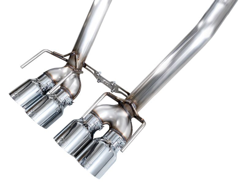 AWE Tuning 2005-2007 C6 Chevrolet Corvette 6.0L Track Edition Axle-Back Exhaust with Chrome Silver Tips - photo 5