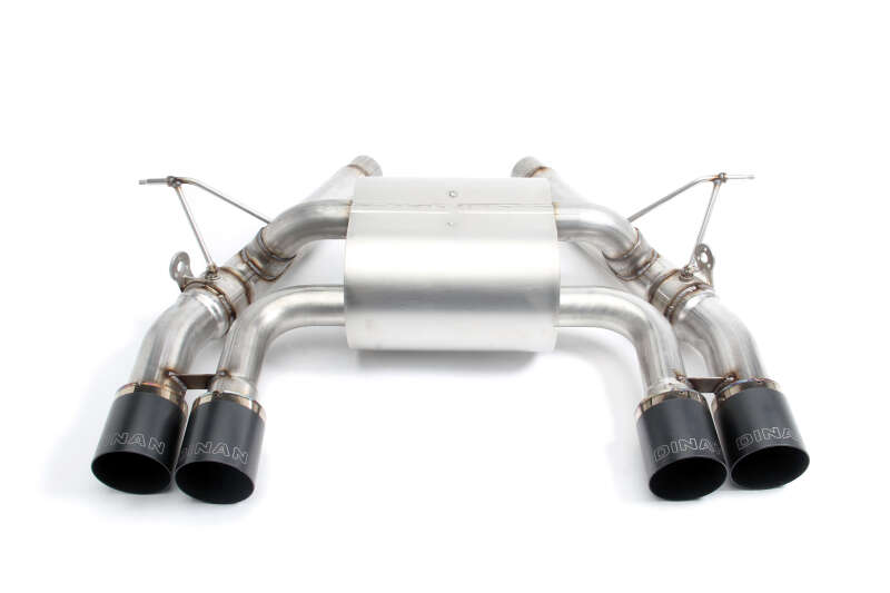 Dinan 2015-2020 BMW M3/M4 (F80/F82/F83) Free Flow Axle-Back Exhaust System - Black Tips