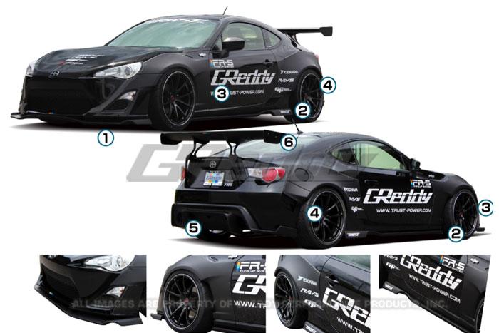 GReddy 2013+ Scion FR-S Full Greddy X Rocket Bunny 86 Wide Body Aero Kit w/ GT Wing - photo 2