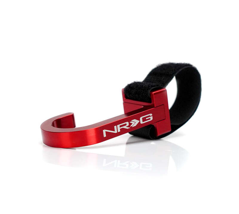 NRG Steering Wheel Hook CNC Aluminum w/ Laser Logo - Red (STR-100RD) - photo 3