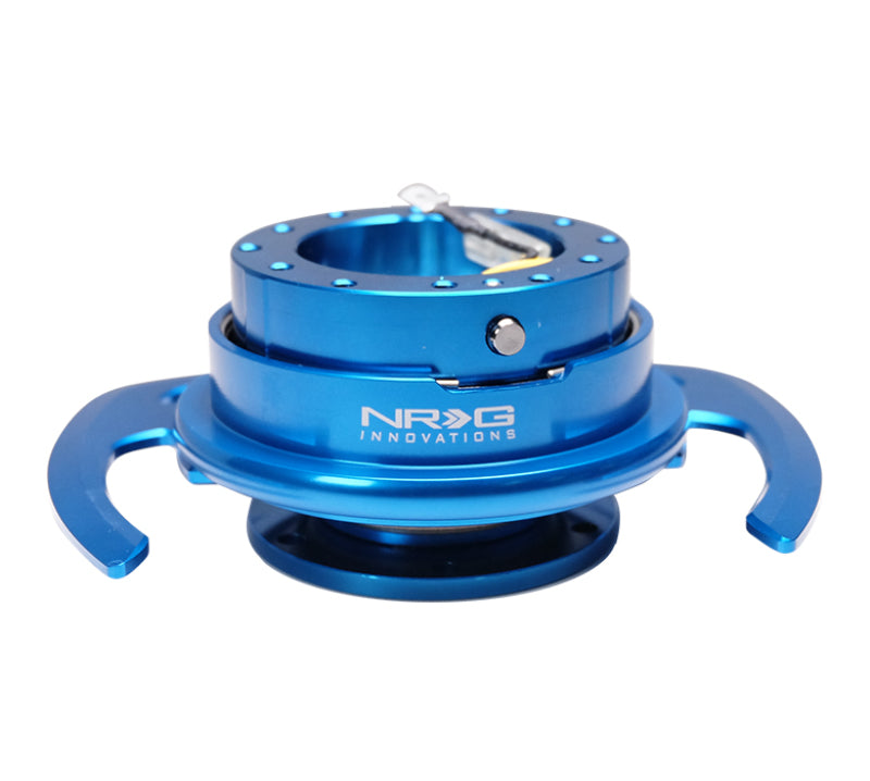 NRG Quick Release Kit Gen 4.0 - Blue Body / Blue Ring w/ Handles (SRK-700BL) - photo 2
