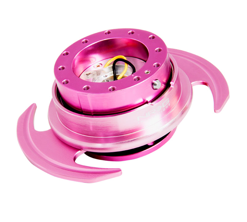 NRG Quick Release Kit Gen 3.0 - Pink Body / Pink Ring w/ Handles (SRK-650PK) - photo 2