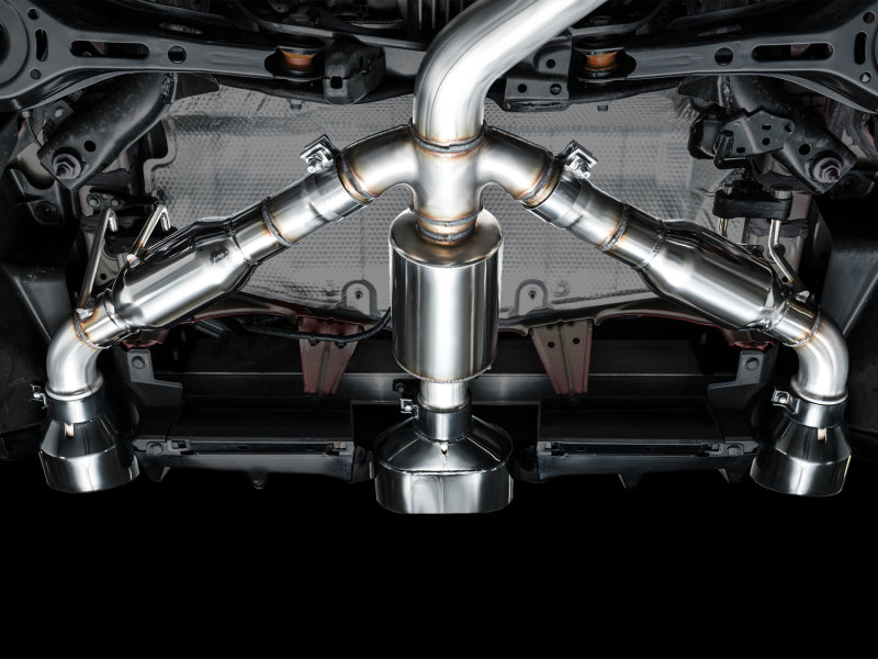 AWE Tuning 2023+ Toyota GR Corolla Track Edition Exhaust - Diamond Black Tips - photo 3
