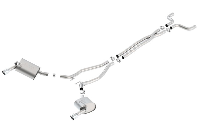 Borla 2014-2015 Camaro 3.6L V6 Single Split Rear Exit Touring Cat-Back Exhaust - photo 4