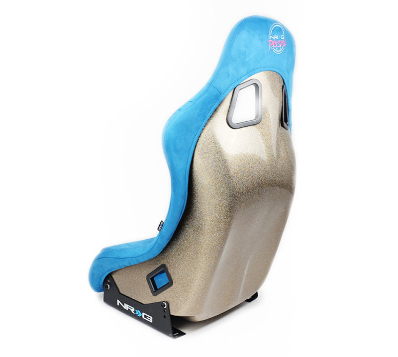 NRG FRP Bucket Seat ULTRA Edition - Medium (Blue Alcantara/Pearlized Back) (FRP-303BL-ULTRA) - photo 6
