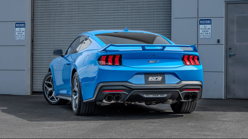 Borla 2024 Ford Mustang GT 5.0L V8 3 in ATAK Cat-Back Non-Active Exhaust - Carbon Fiber Quad Tip - photo 3