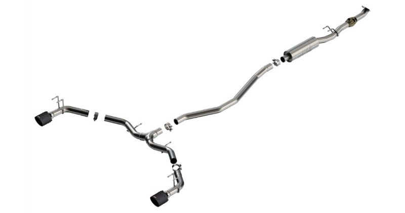 Borla 2023 Integra/22-23 Civic Si 1.5L 4 CYL. MT FWD 4DR 2.50in S-Type Cat-Back Exhaust Carbon Fiber