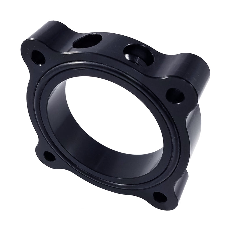 Torque Solution Throttle Body Spacer 2015 Ford Mustang Ecoboost - Black (tqsTS-TBS-033)