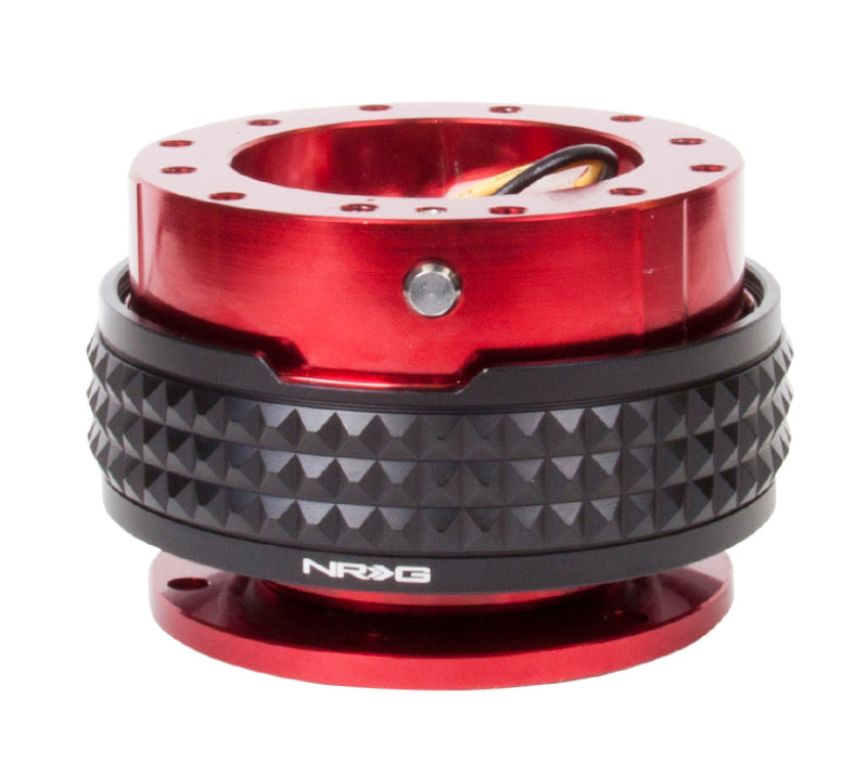 NRG Quick Release Kit - Pyramid Edition - Red Body / Black Pyramid Ring (SRK-210RD/BK) - photo 2
