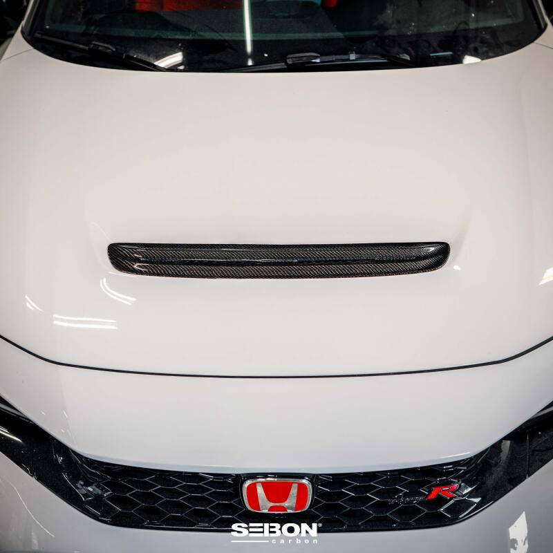 Seibon 2023 Honda Civic Type R Carbon Fiber Hood Scoop - photo 6