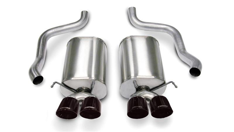CORSA Performance 2005-2007 Chevrolet Corvette C6 6.0L V8 Black Sport Axle-Back Exhaust - photo 4