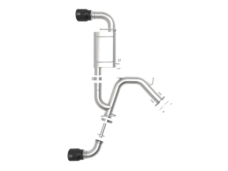 aFe Takeda Exhaust Axle-Back 2019-2020 Hyundai Veloster N 304 Stainless Steel Black Dual Tips Exhaust - photo 4