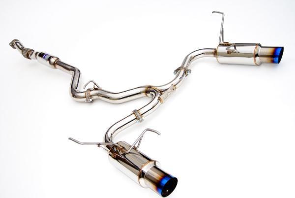 Invidia 2008-2011 STi Hatch / 2011 WRX Hatch Dual N1 Single Layer Titanium Tipped Cat-Back Exhaust