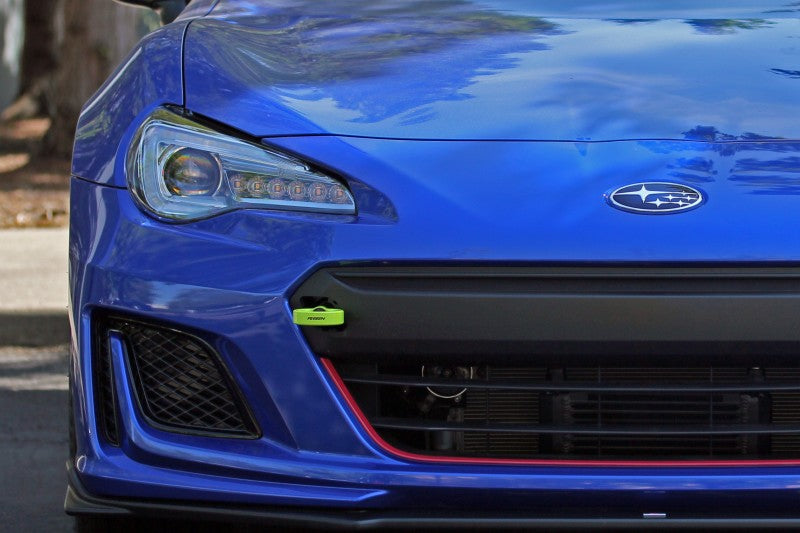 Perrin 18-21 Subaru WRX & STI / 13-25 BRZ / 17-20 Toyota 86 Tow Hook Kit (Front) - Neon Yellow (PSP-BDY-235NY) - photo 5