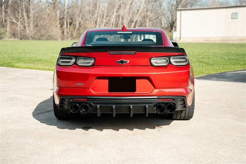 CORSA Performance 2016-2024 Chevrolet Camaro SS / ZL1 Black Carbon Fiber 4.5in Twin Tip Kit - photo 4
