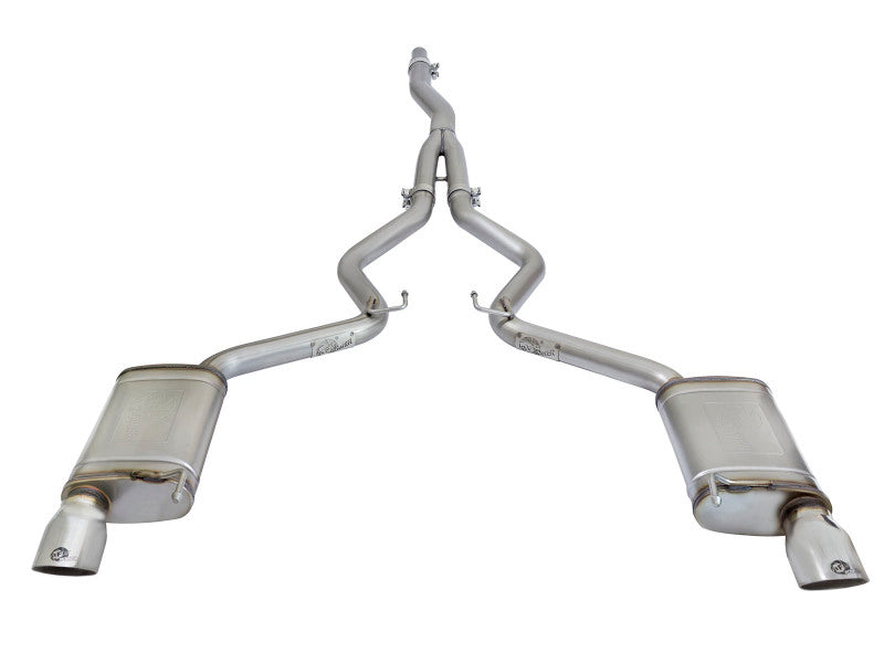 aFe MACH Force-Xp Exhausts Cat-Back 304 Stainless Steel Exhaust with Polished Tips 2015-2016 Ford Mustang EcoBoost 2.3L - photo 2