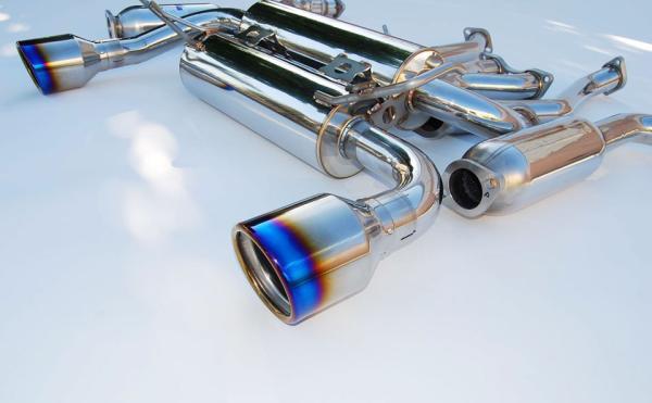 Invidia 2002-2008 Nissan 350z Gemini Rolled Titanium Tip Cat-Back Exhaust
