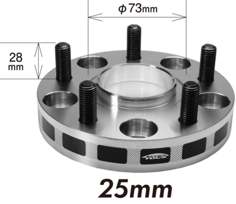 Project Kics 5x114.3 Wide Tread Spacers - 25mm - 12x1.25 - 66mm Hub (W5125W366)