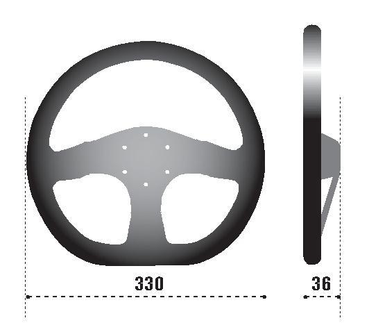Sparco Steering Wheel 353 Suede Black (NO HORN INCLUDED) (015R353PSN) - photo 3