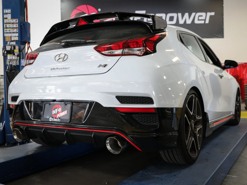 aFe Takeda Exhaust Axle-Back 2019-2020 Hyundai Veloster N 304 Stainless Steel Polished Dual Tips Exhaust - photo 5