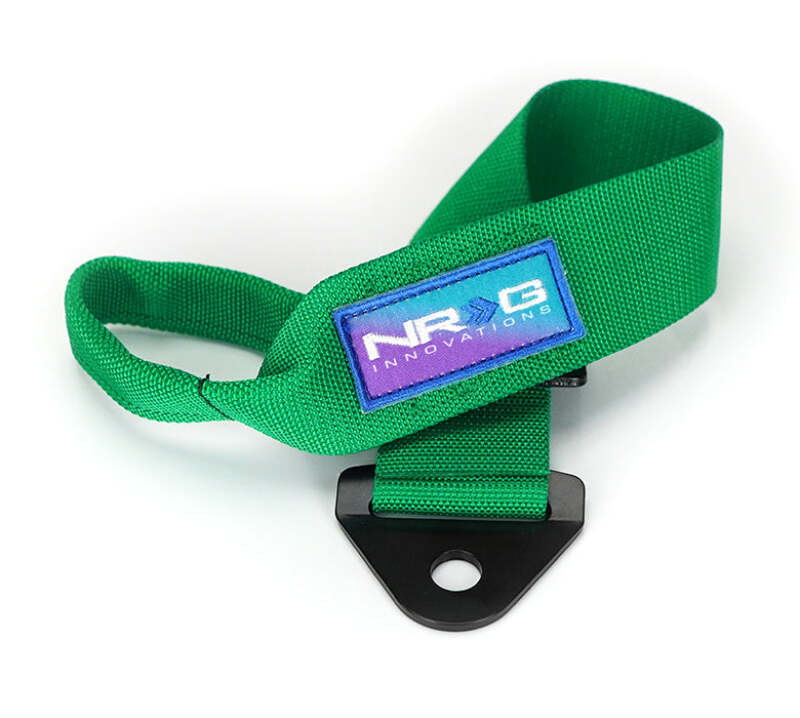 NRG Universal Tow Strap 24in Adjustable - Green (TOW-10GN)